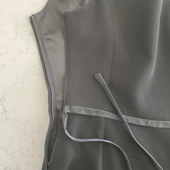 Wayne Clark Designer Special Occasion Lined Cocktail Dress Black Sz 8 US/10 CDN - Picture 2 of 12